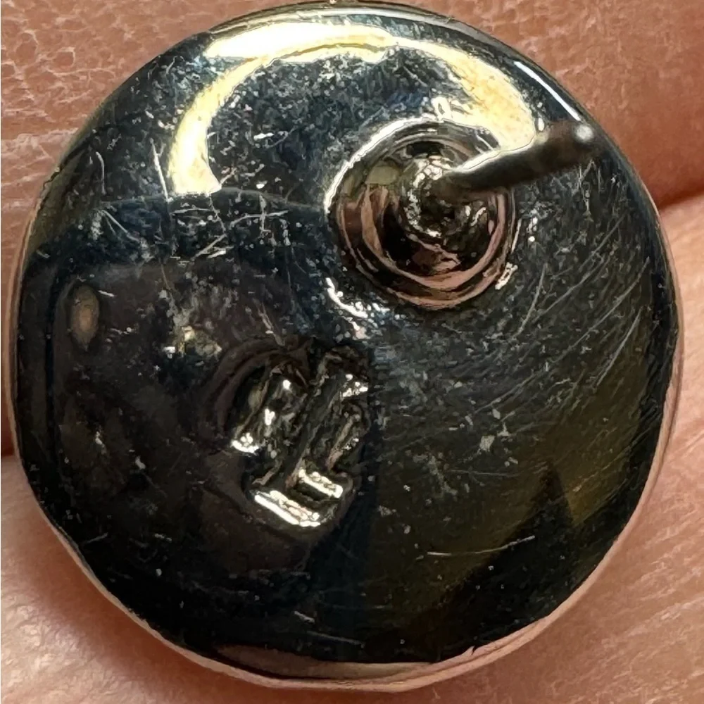Ralph Lauren Gold-Tone Pavé‎ & Imitation Pearl Button Earrings